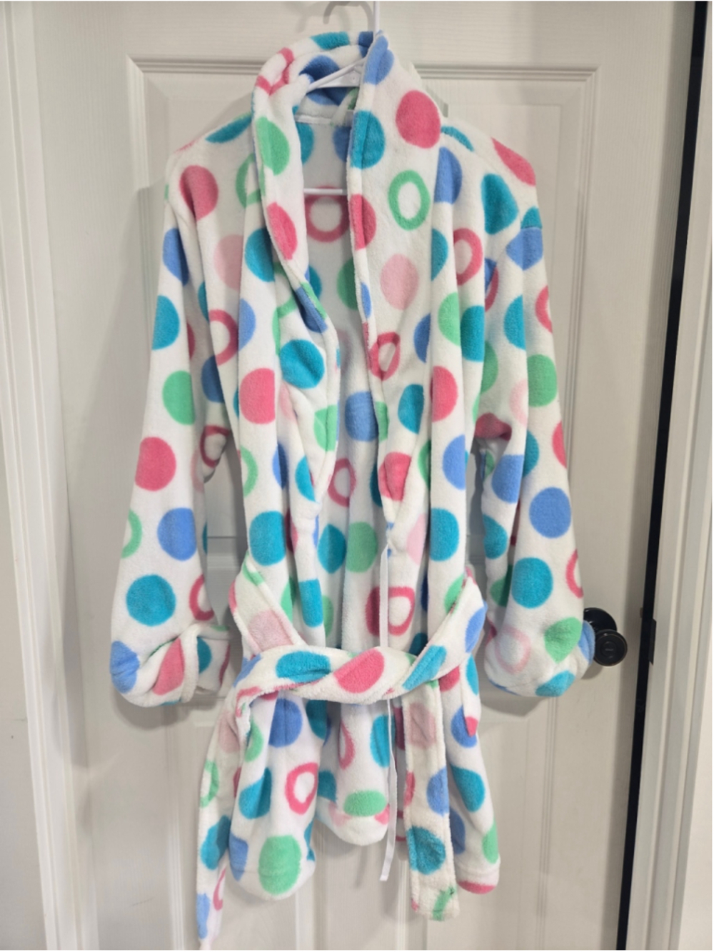 Croft and Barrow robe polka a dot womens size Medium